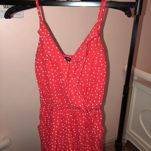 Romper Red Polka Dot